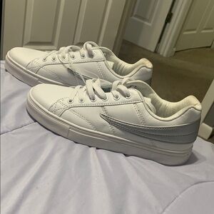 Fila White and Gray Casual Sneakers